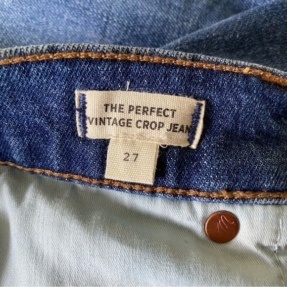 Madewell The Perfect Vintage Crop Jeans in Barnsdale Wash Women’s Size 27 - Picture 10 of 12